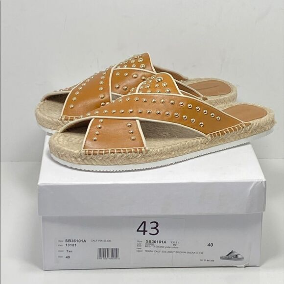 See by Chloe Pia Studded Slide Espadrille Sandals size 40 - Picture 7 of 9